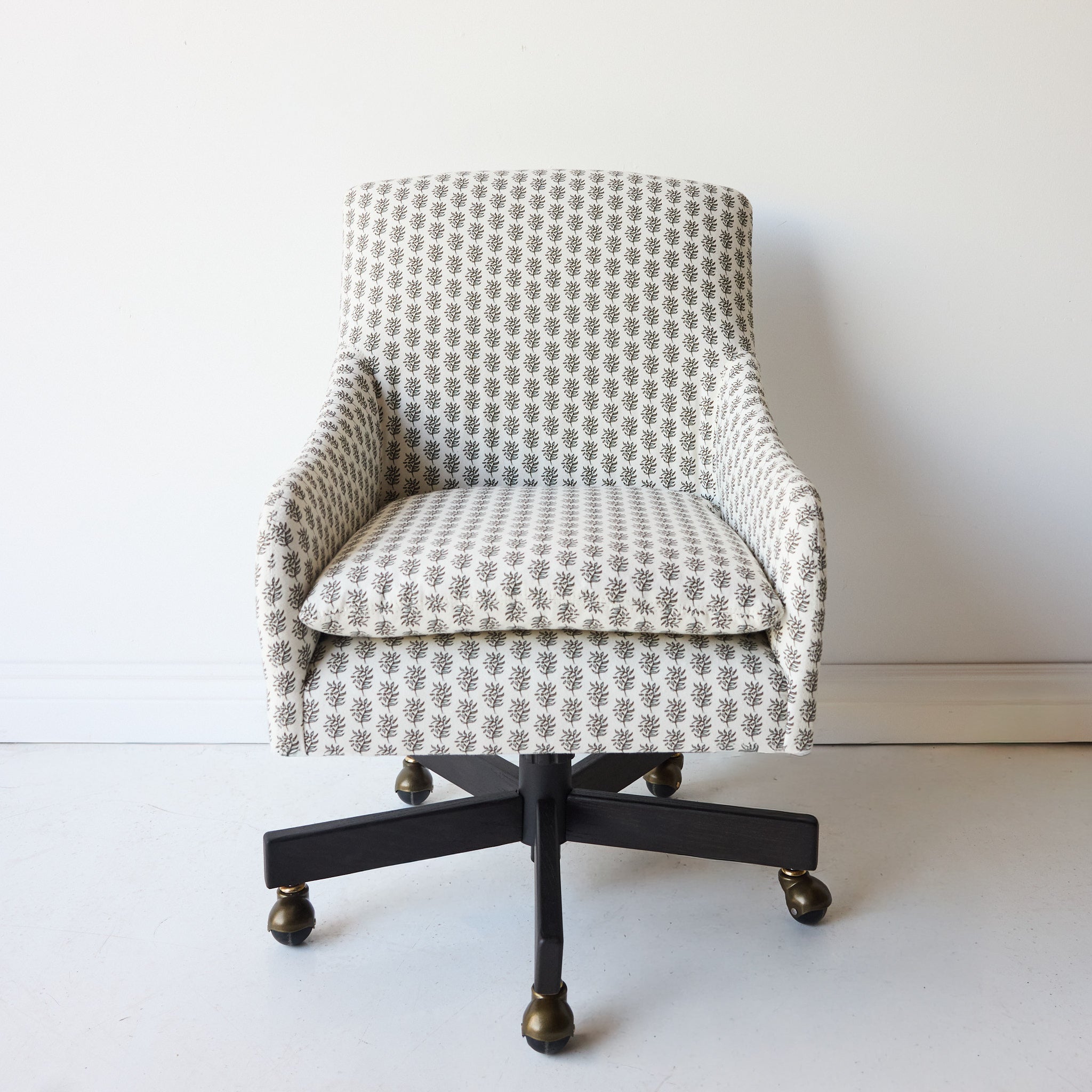Slipcovered Swivel Desk Chair - elsie green - furniture