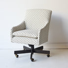 Slipcovered Swivel Desk Chair - elsie green - furniture