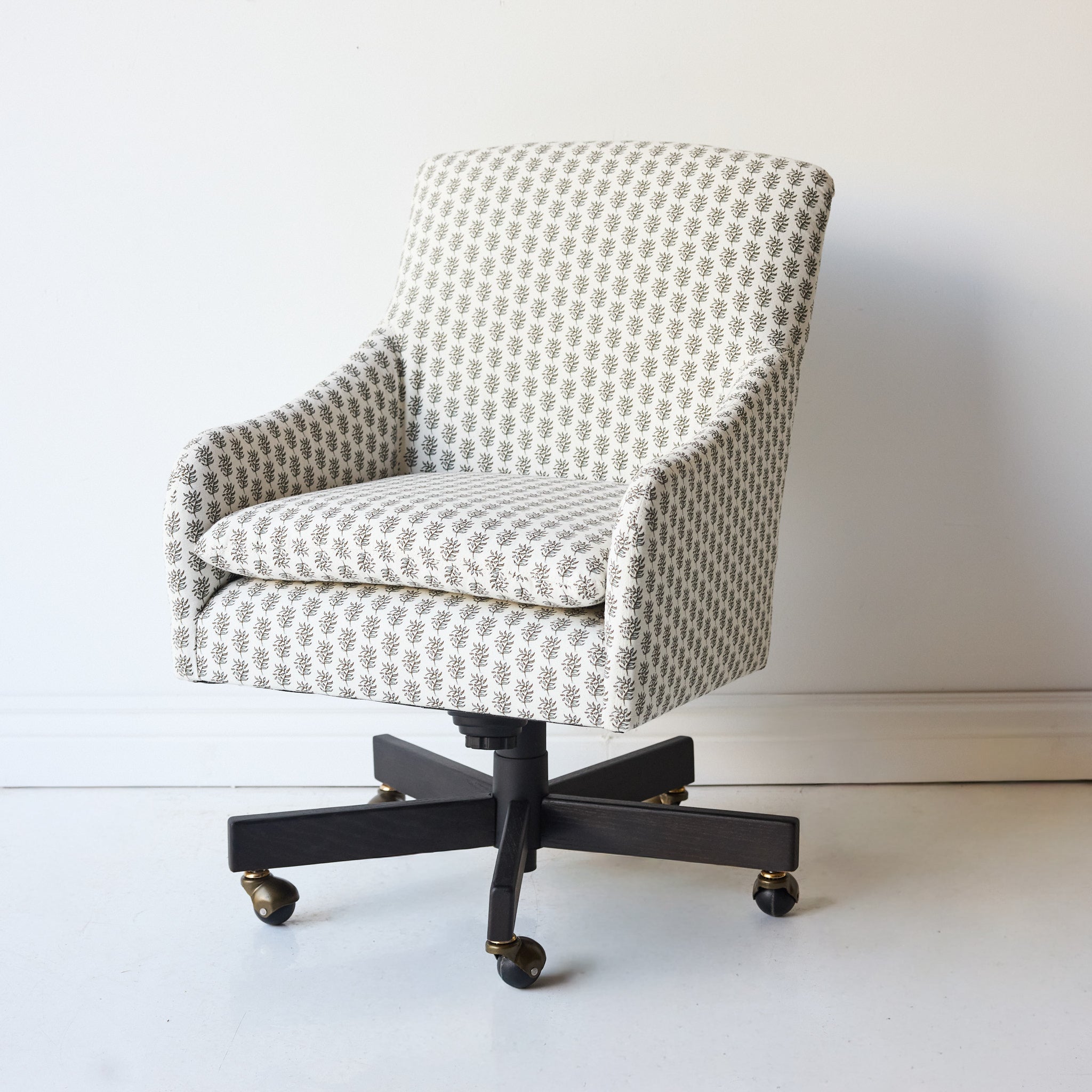 Slipcovered Swivel Desk Chair - elsie green - furniture