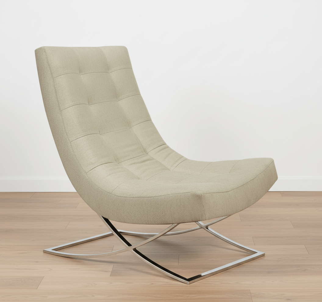 Slope Chair & Ottoman - elsie green - furniture