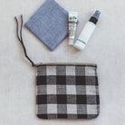 Small Canna Pouch | Buffalo Check - elsie green - textiles
