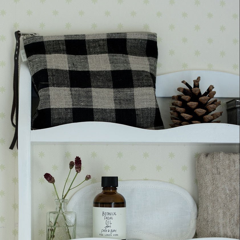 Small Canna Pouch | Buffalo Check - elsie green - textiles