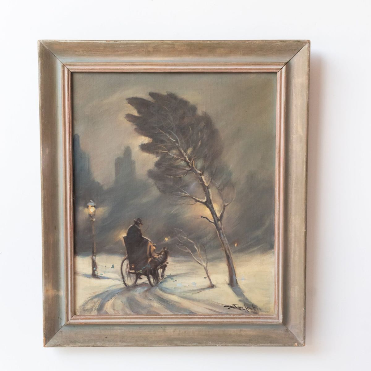 Snowy Scene in Central Park | Bela de Tirefort - elsie green - art