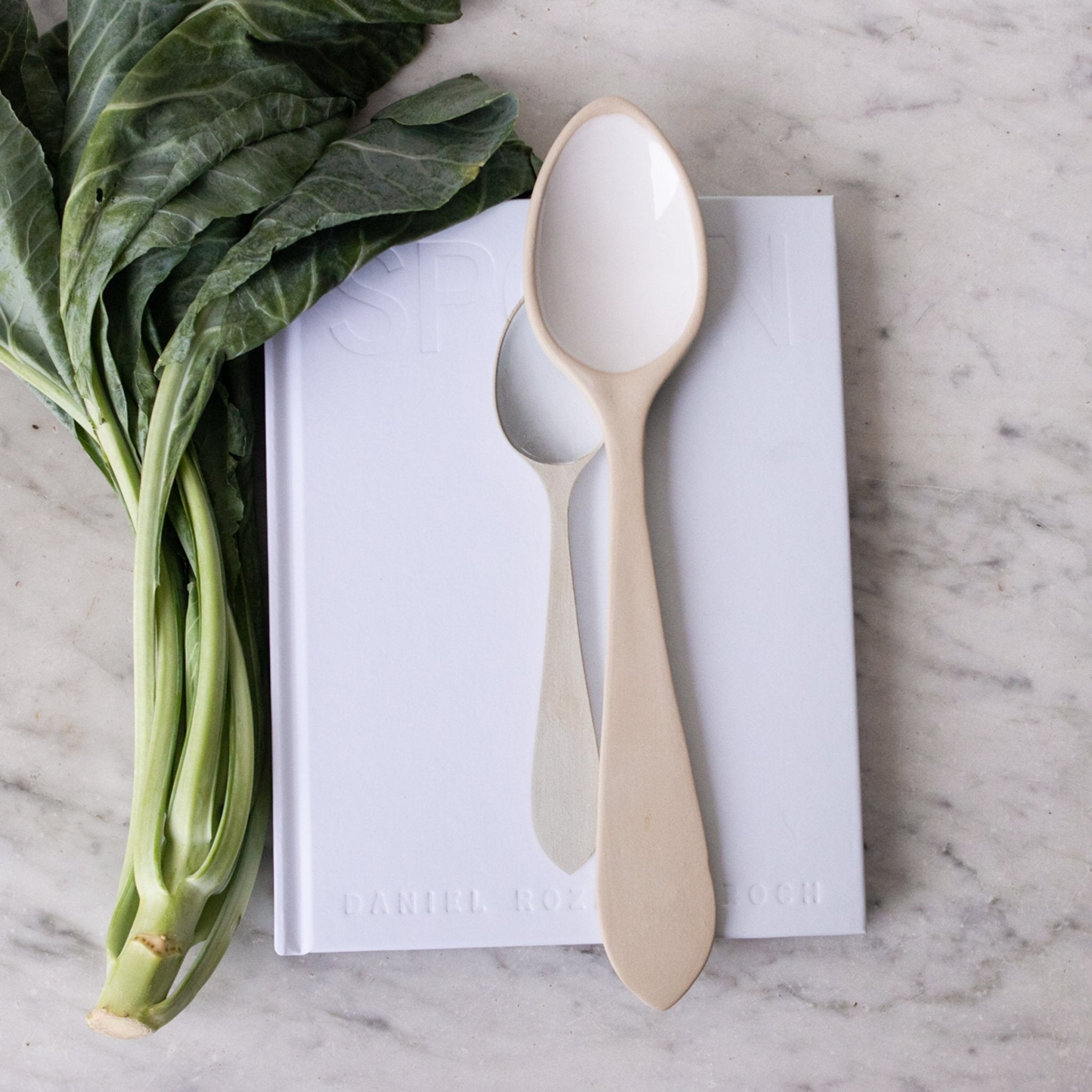 Spoon Book & Stoneware Spoon - elsie green - the french kitchen