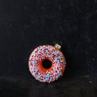 Sprinkle Donut Blown Glass Ornament - elsie green - decor