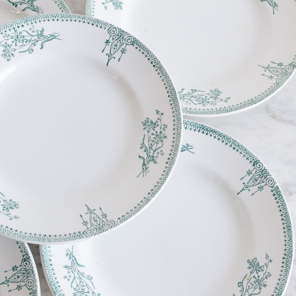 St. Amand Transferware Plate Set of 6 - elsie green - The French Kitchen