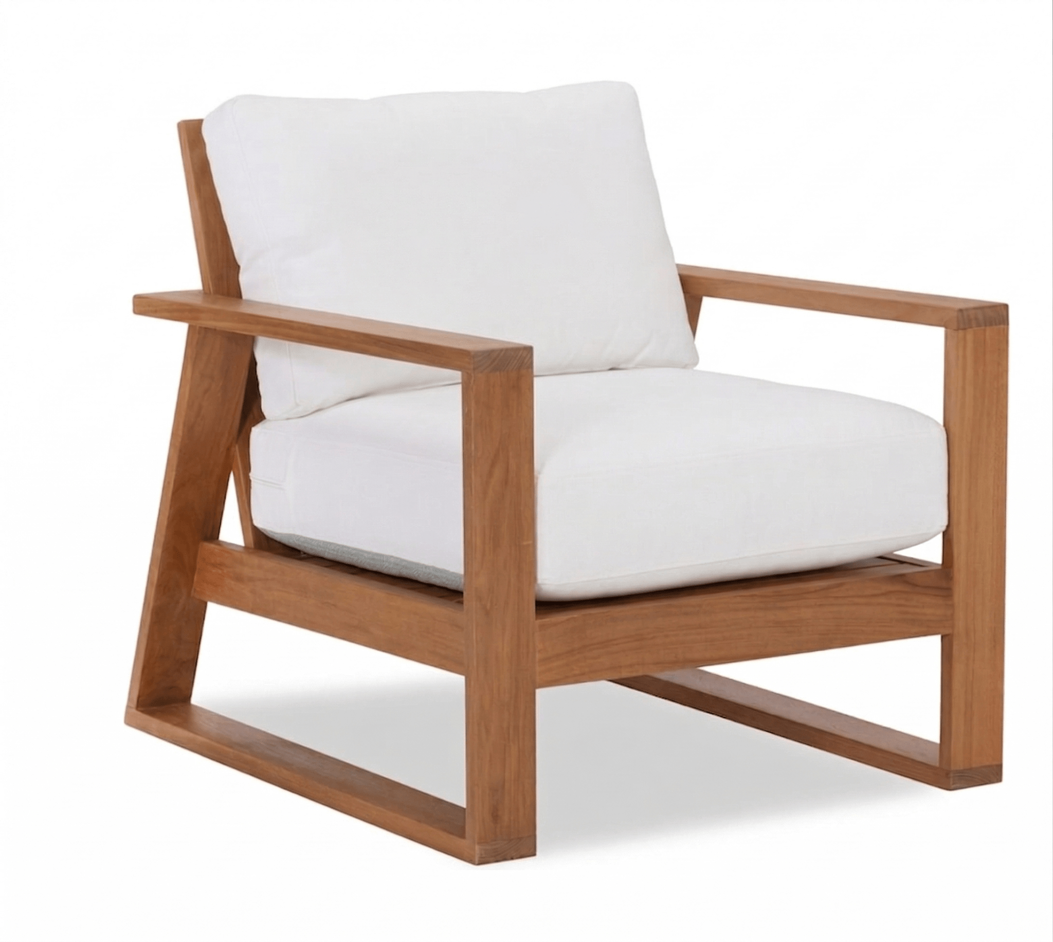 St. Tropez Outdoor Arm Chair and Ottoman - elsie green - furniture