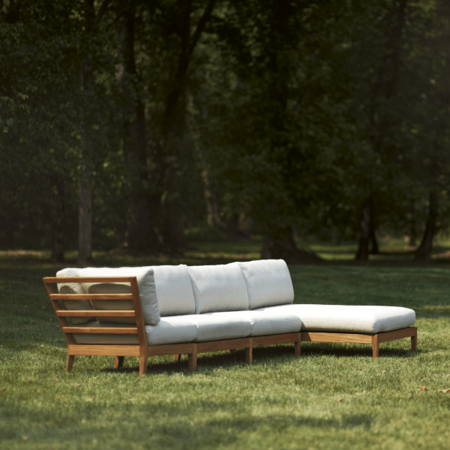 St. Tropez Outdoor Sectional Components with Cushions - elsie green - furniture