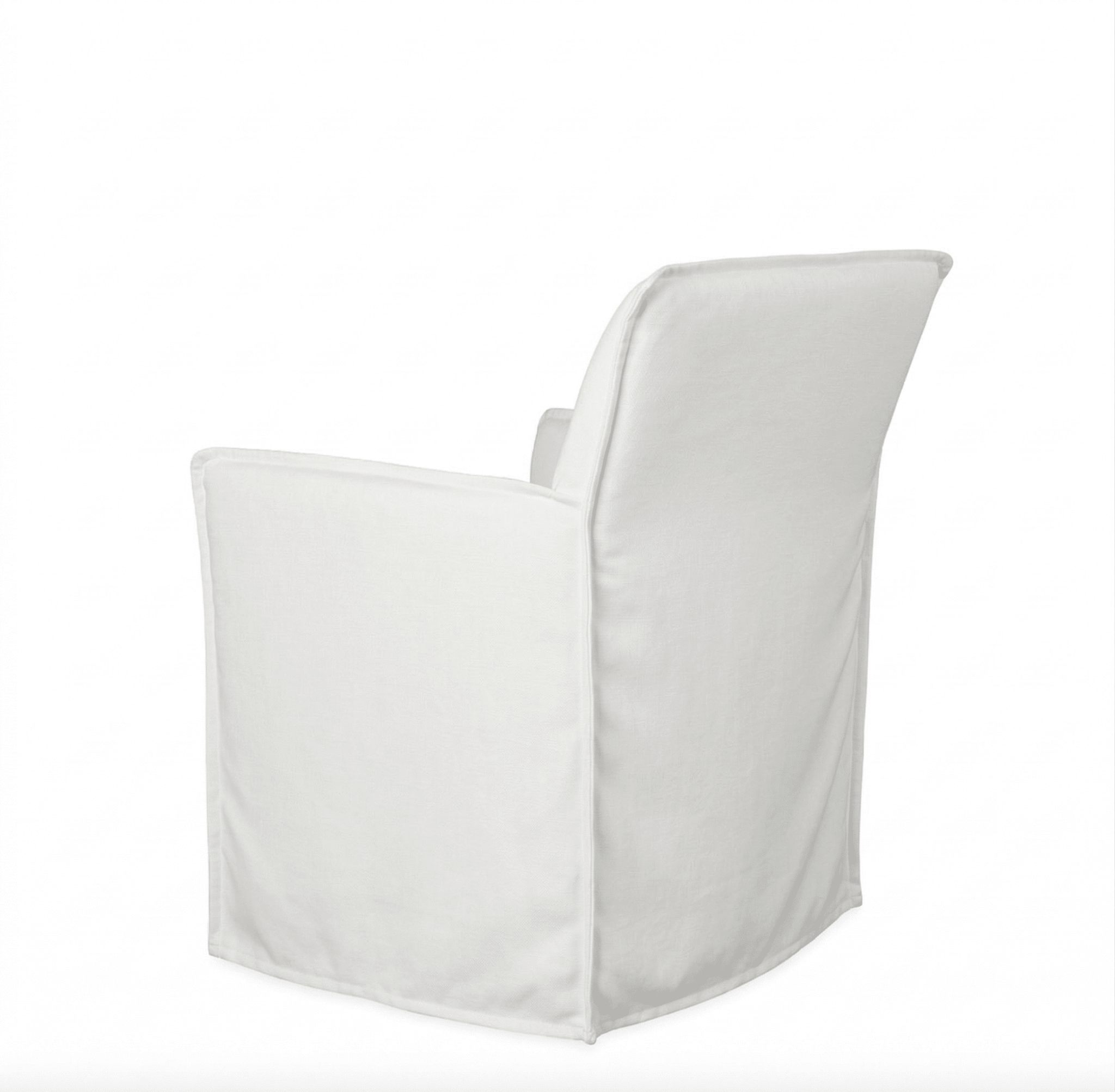 St. Tropez Outdoor Slipcovered Dining Arm Chair - elsie green - furniture