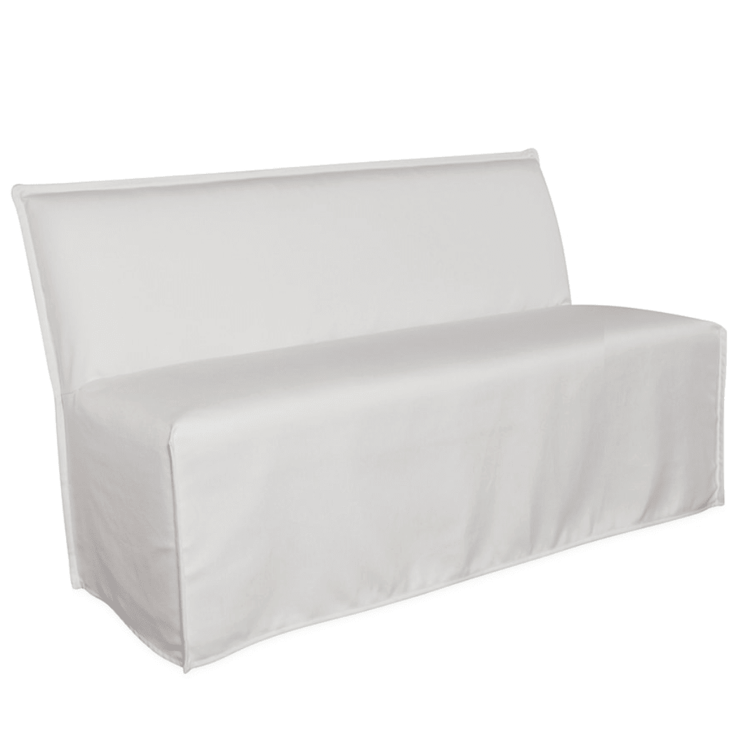 St. Tropez Outdoor Slipcovered Dining Banquette - elsie green - furniture