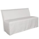 St. Tropez Outdoor Slipcovered Dining Banquette - elsie green - furniture