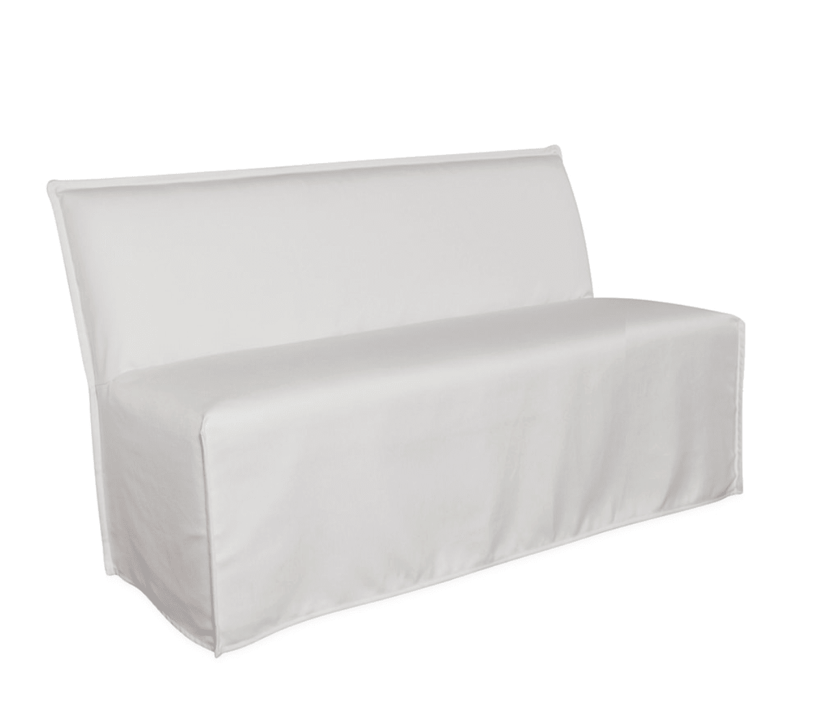 St. Tropez Outdoor Slipcovered Dining Banquette - elsie green - furniture