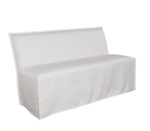 St. Tropez Outdoor Slipcovered Dining Banquette - elsie green - furniture