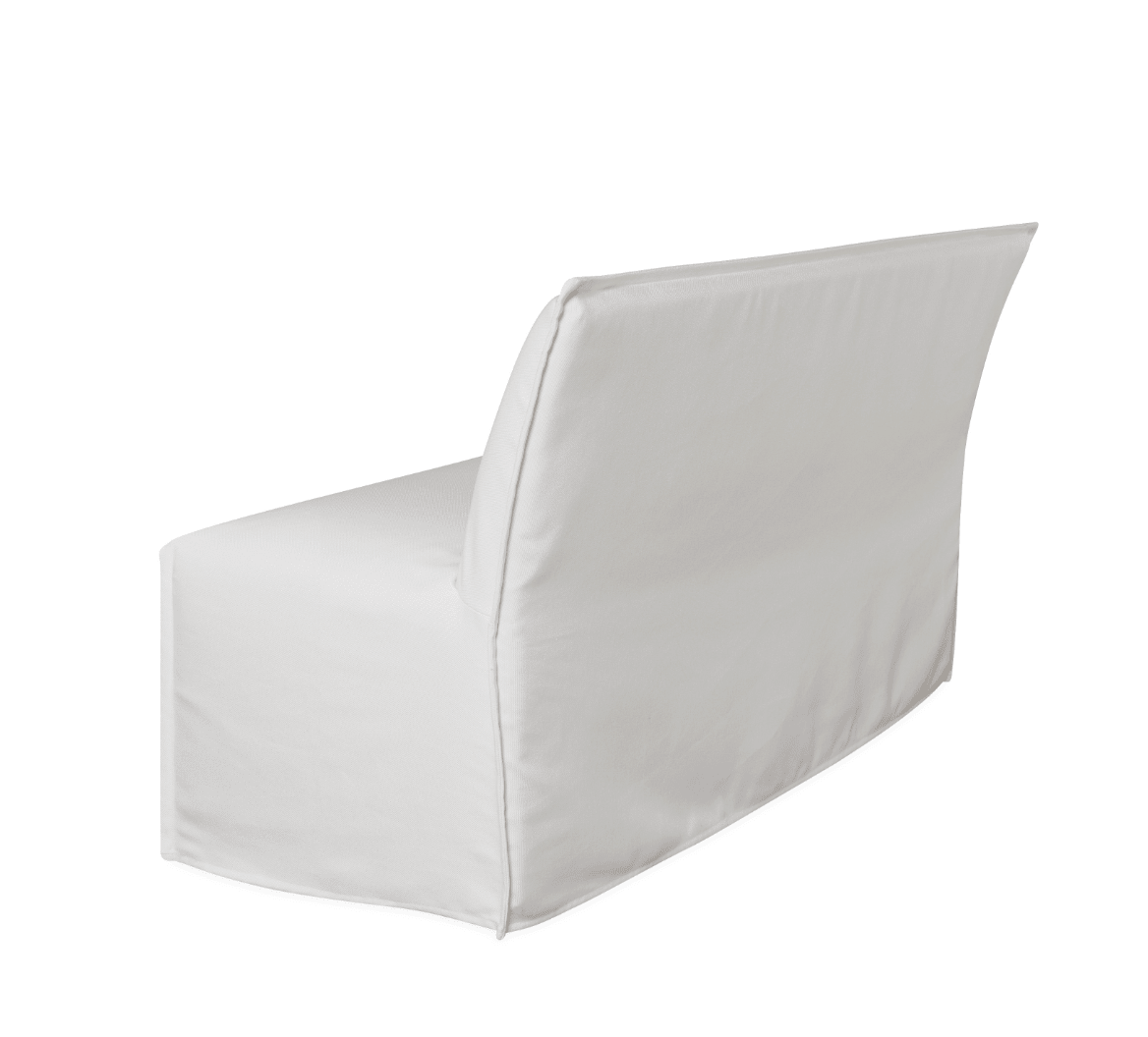 St. Tropez Outdoor Slipcovered Dining Banquette - elsie green - furniture