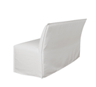 St. Tropez Outdoor Slipcovered Dining Banquette - elsie green - furniture