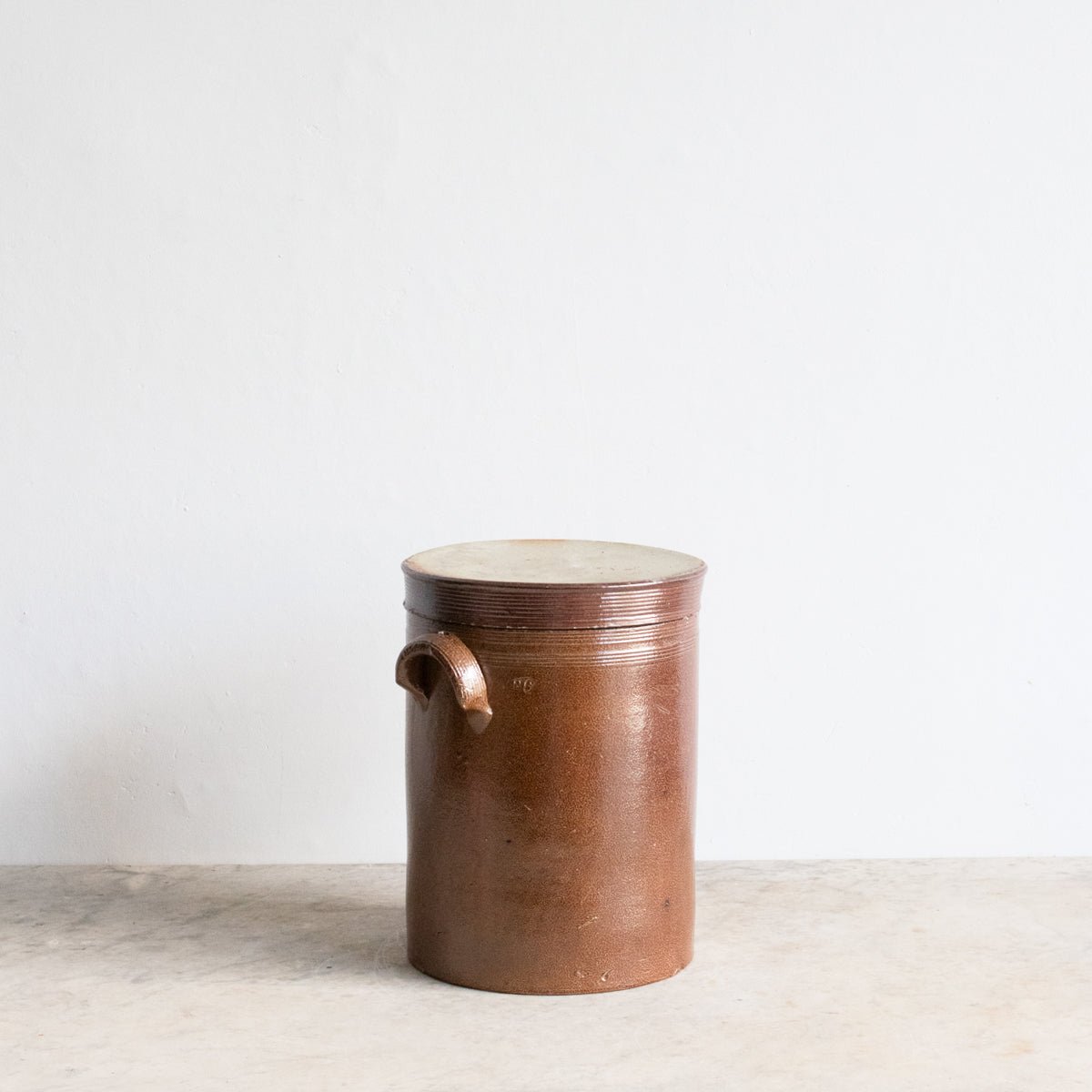 Stamped Stoneware Crock | Brown - elsie green - The French Kitchen