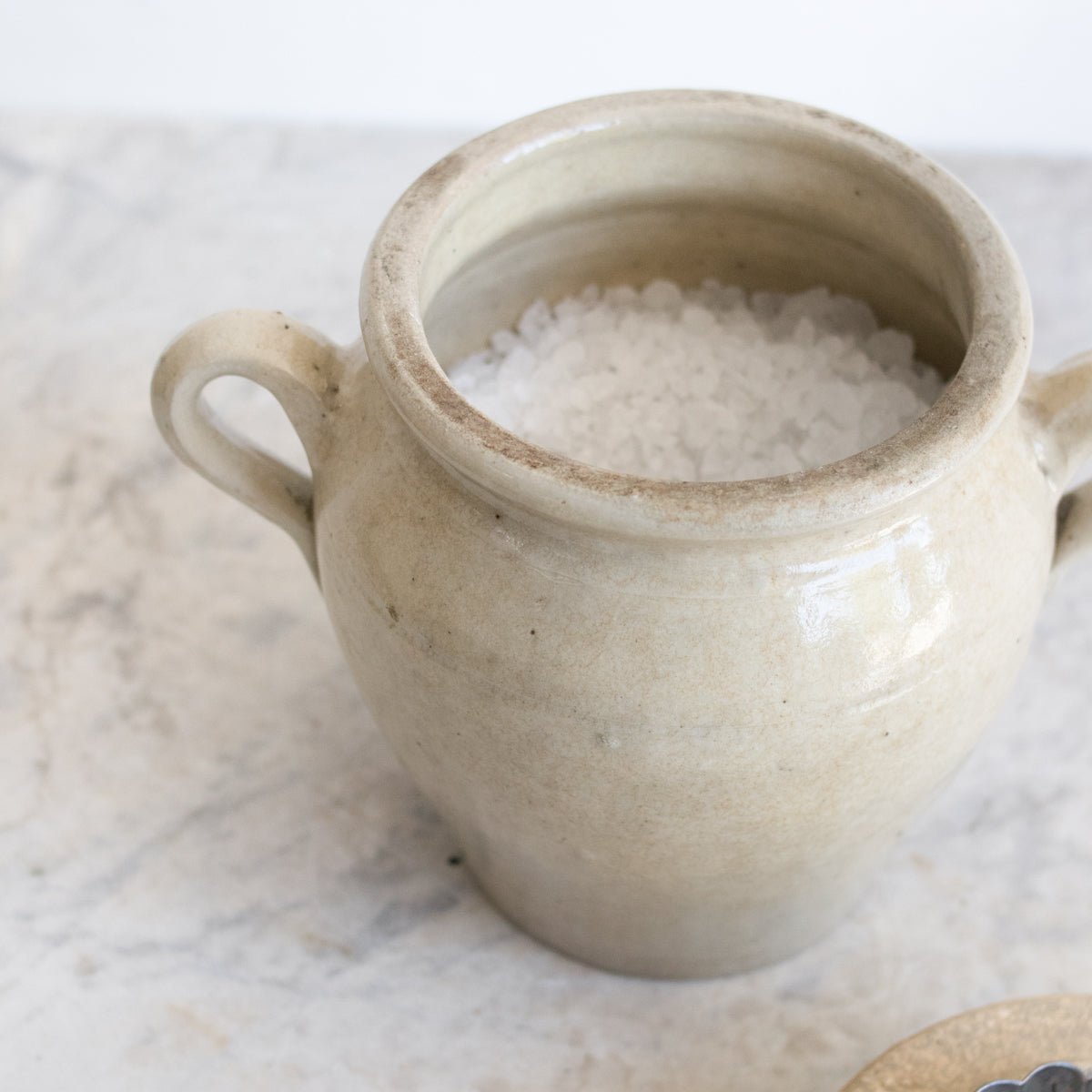 Stamped Stoneware Crock With Lid - elsie green - the french kitchen