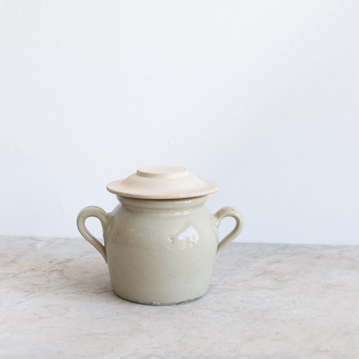 Stamped Stoneware Crock With Lid - elsie green - the french kitchen