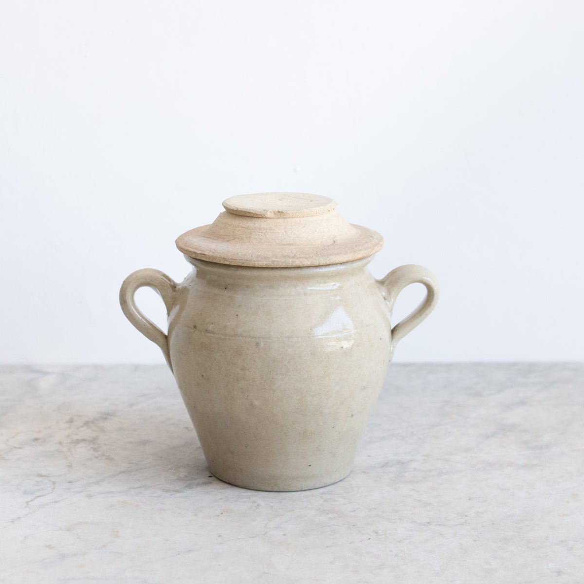 Stamped Stoneware Crock With Lid - elsie green - the french kitchen