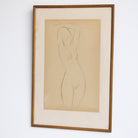 Standing Nude in Pencil | Emmanuel Gondouin 1923 - 24 - elsie green - art