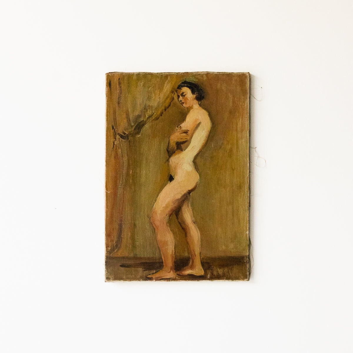 Standing Nude Oil Painting - elsie green - Art