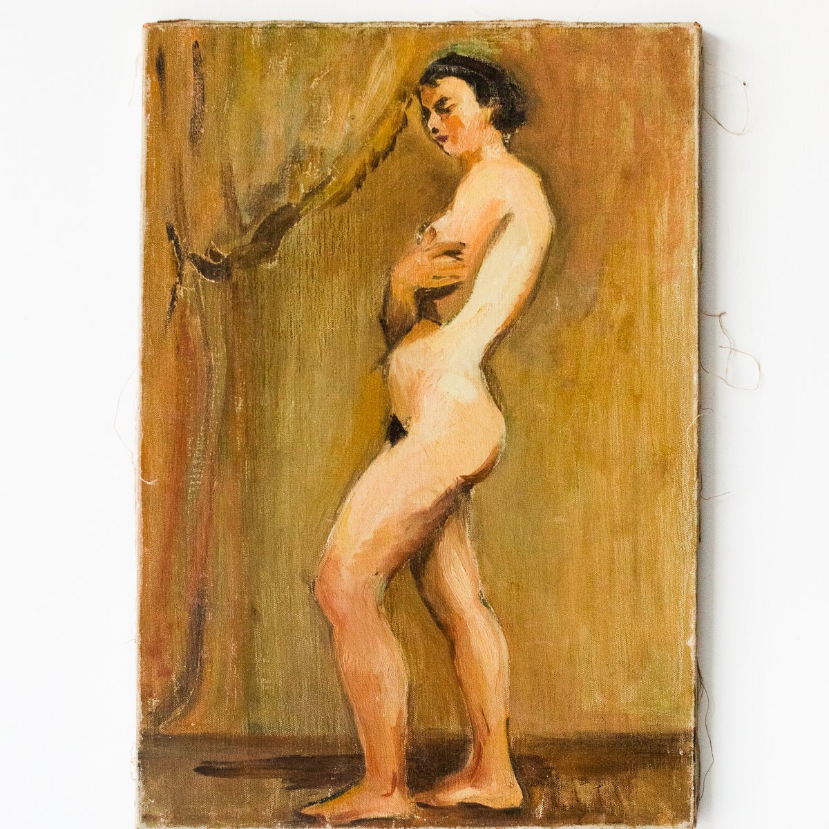 Standing Nude Oil Painting - elsie green - Art