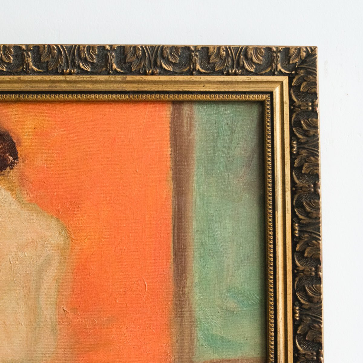 Standing Nude with Red Shoes Oil Painting - elsie green - art
