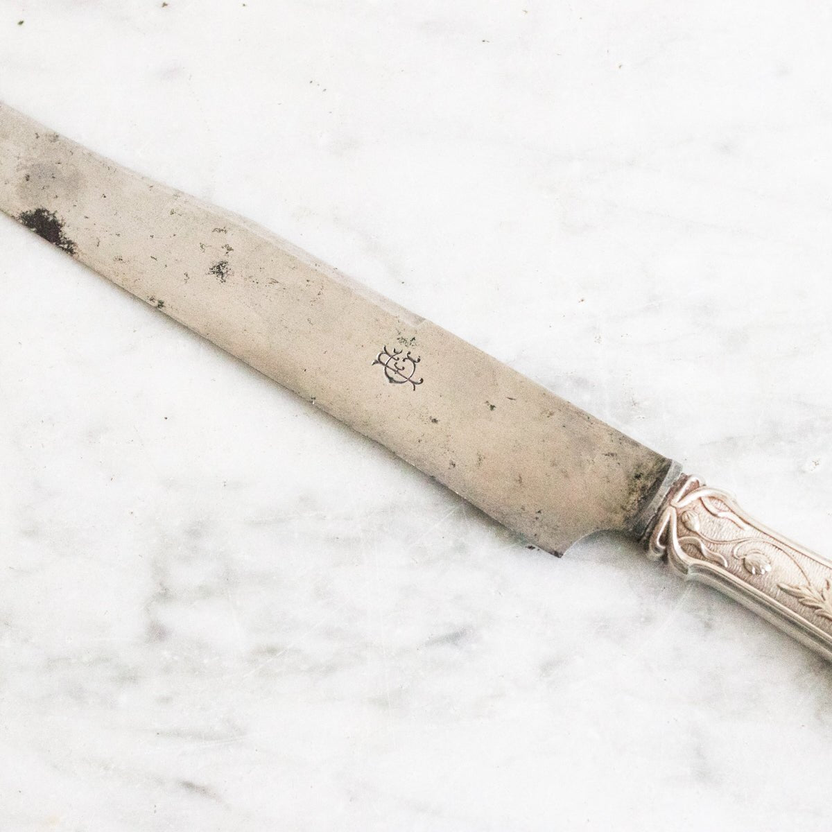 Sterling Art Nouveau Carving Knife - elsie green - French Kitchen