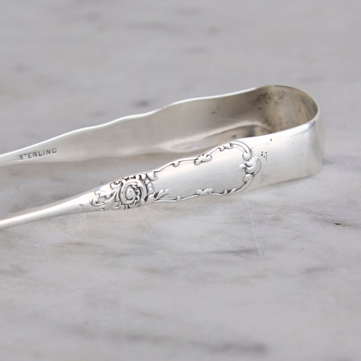 Sterling Silver Sugar Tongs | The Patrick Orbe Collection - elsie green - the french kitchen