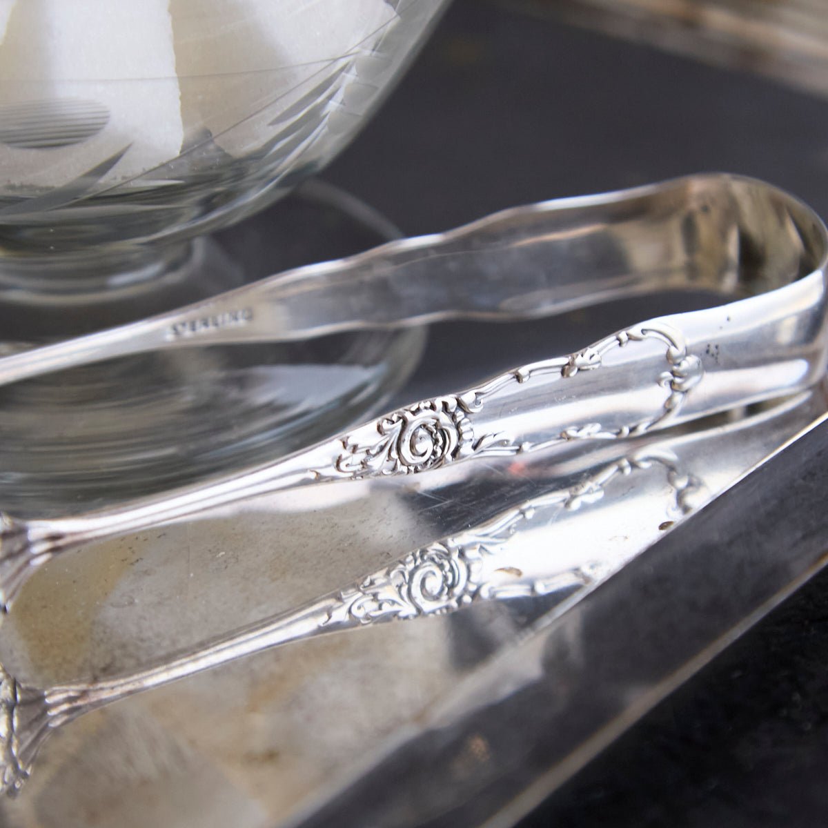 Sterling Silver Sugar Tongs | The Patrick Orbe Collection - elsie green - the french kitchen