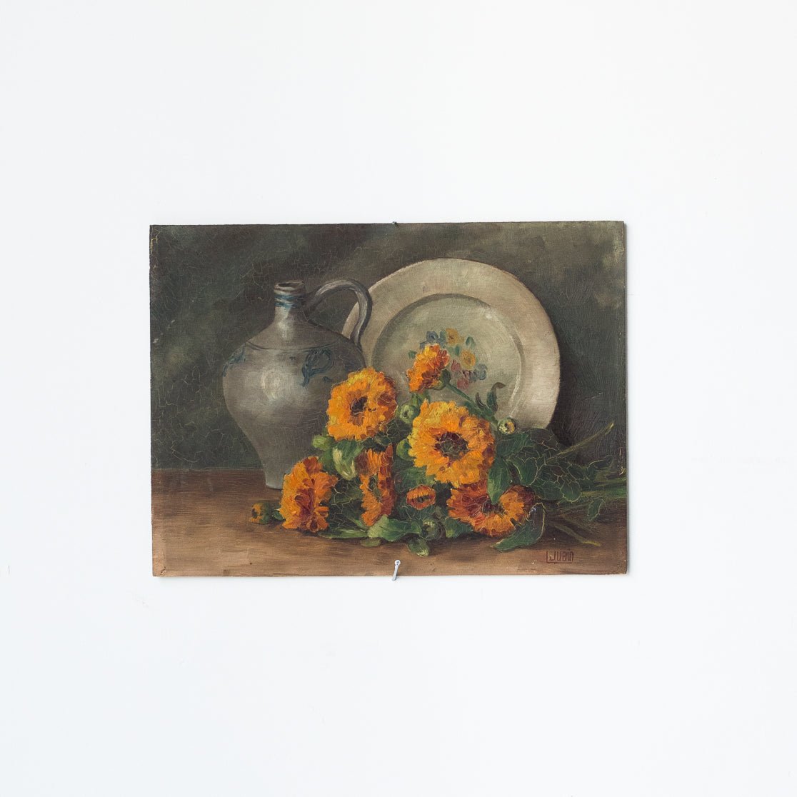 Still Life Painting With Marigolds - elsie green - Art