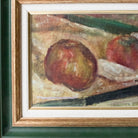 Still Life With Apple Oil Painting | Dated 1944 - elsie green - Art