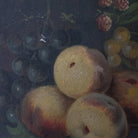 Still Life With Apples And Grapes Oil Painting - elsie green - Art