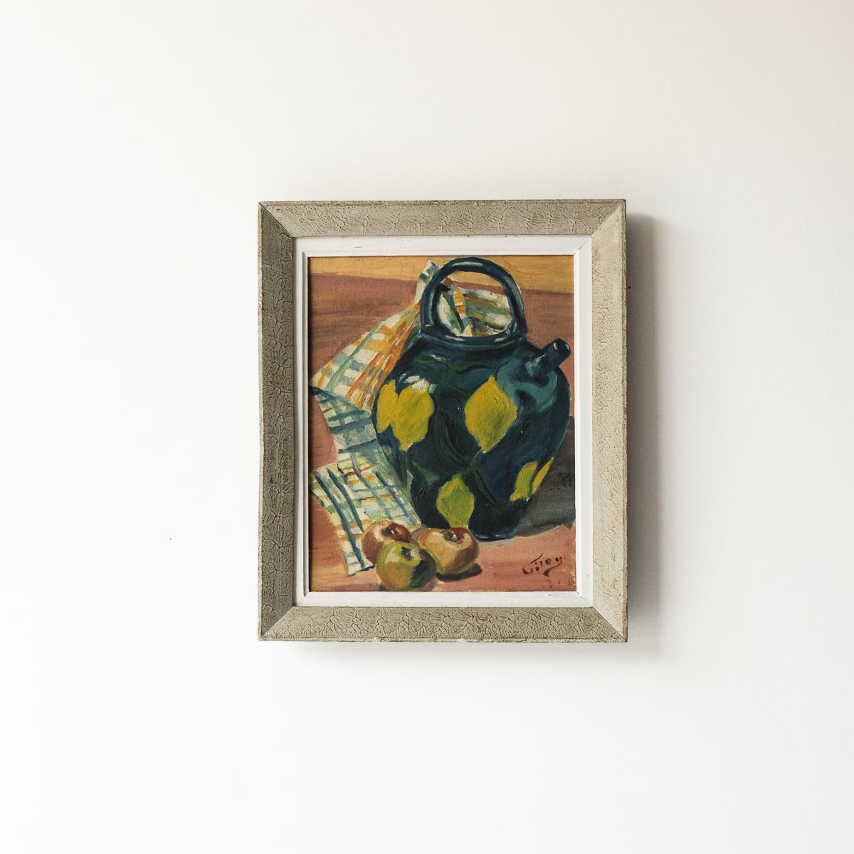 Still Life With Apples Oil Painting - elsie green - Art