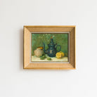 Still Life with Blue Teapot and Lemons - elsie green - art