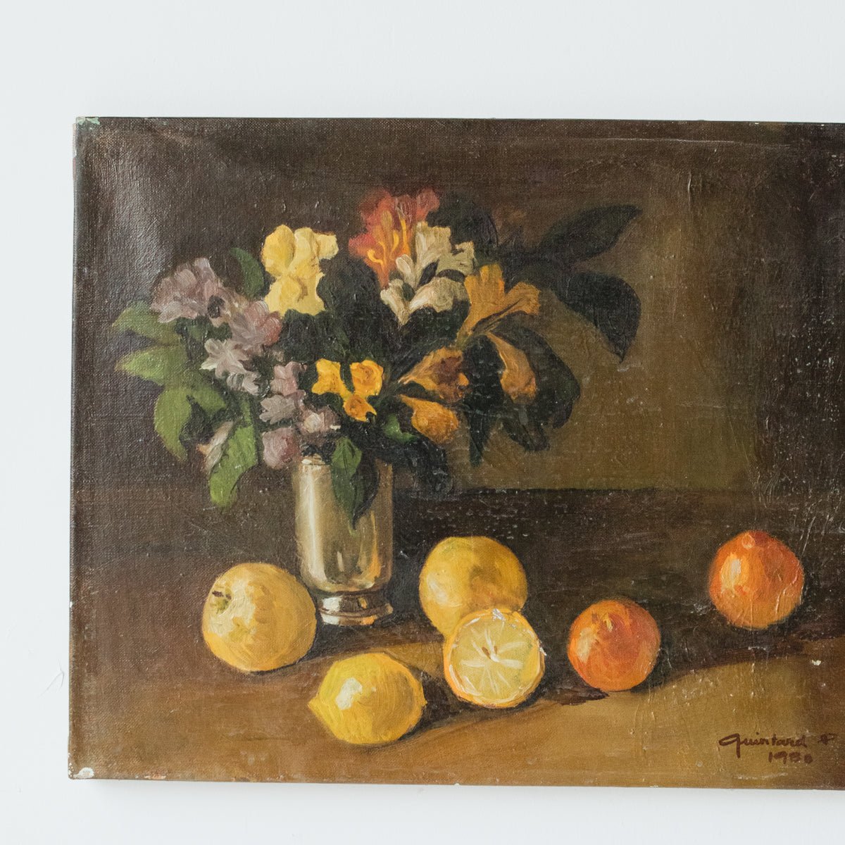 Still Life with Citrus Oil Painting - elsie green - art