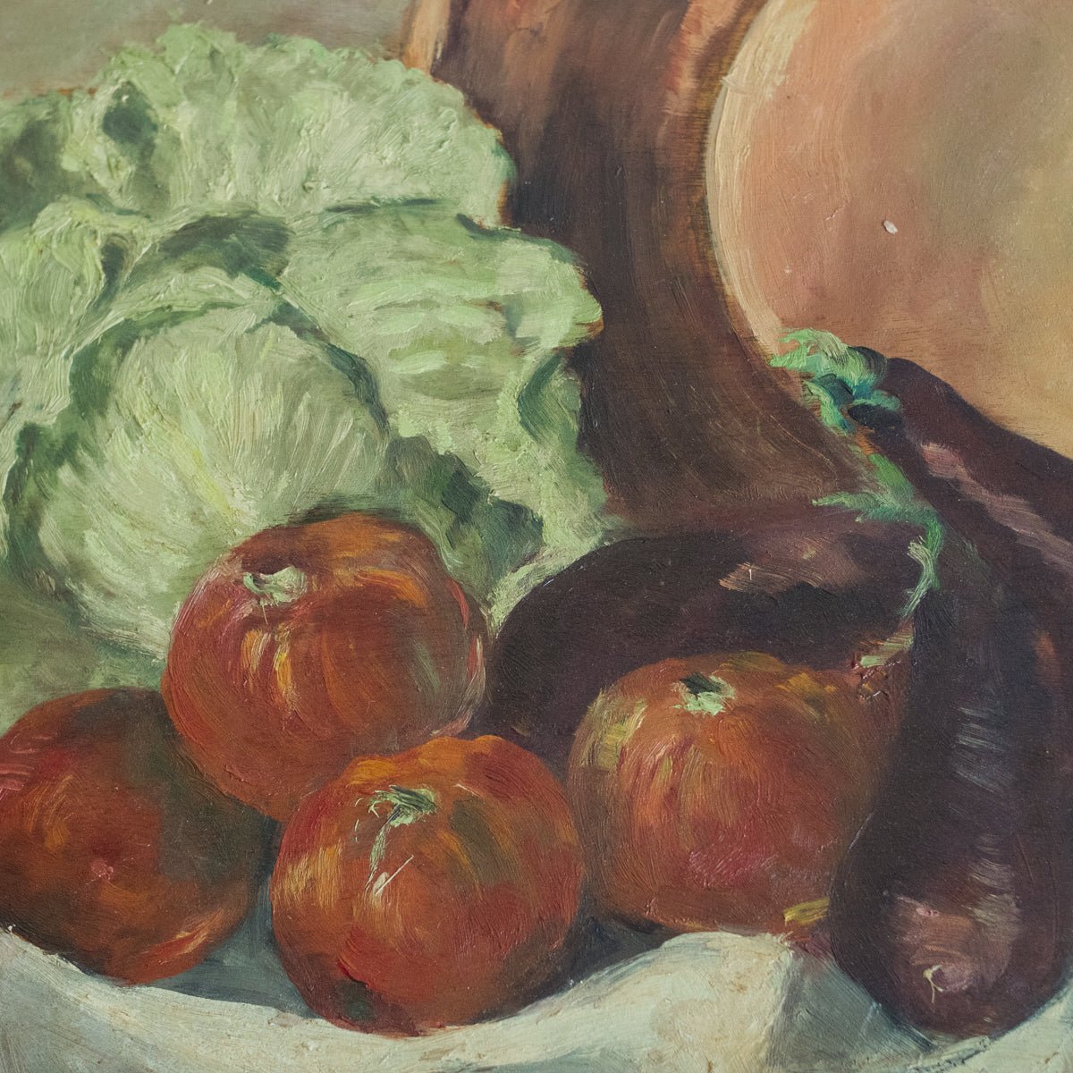 Still Life with Copper Jam Pot Oil Painting - elsie green - art