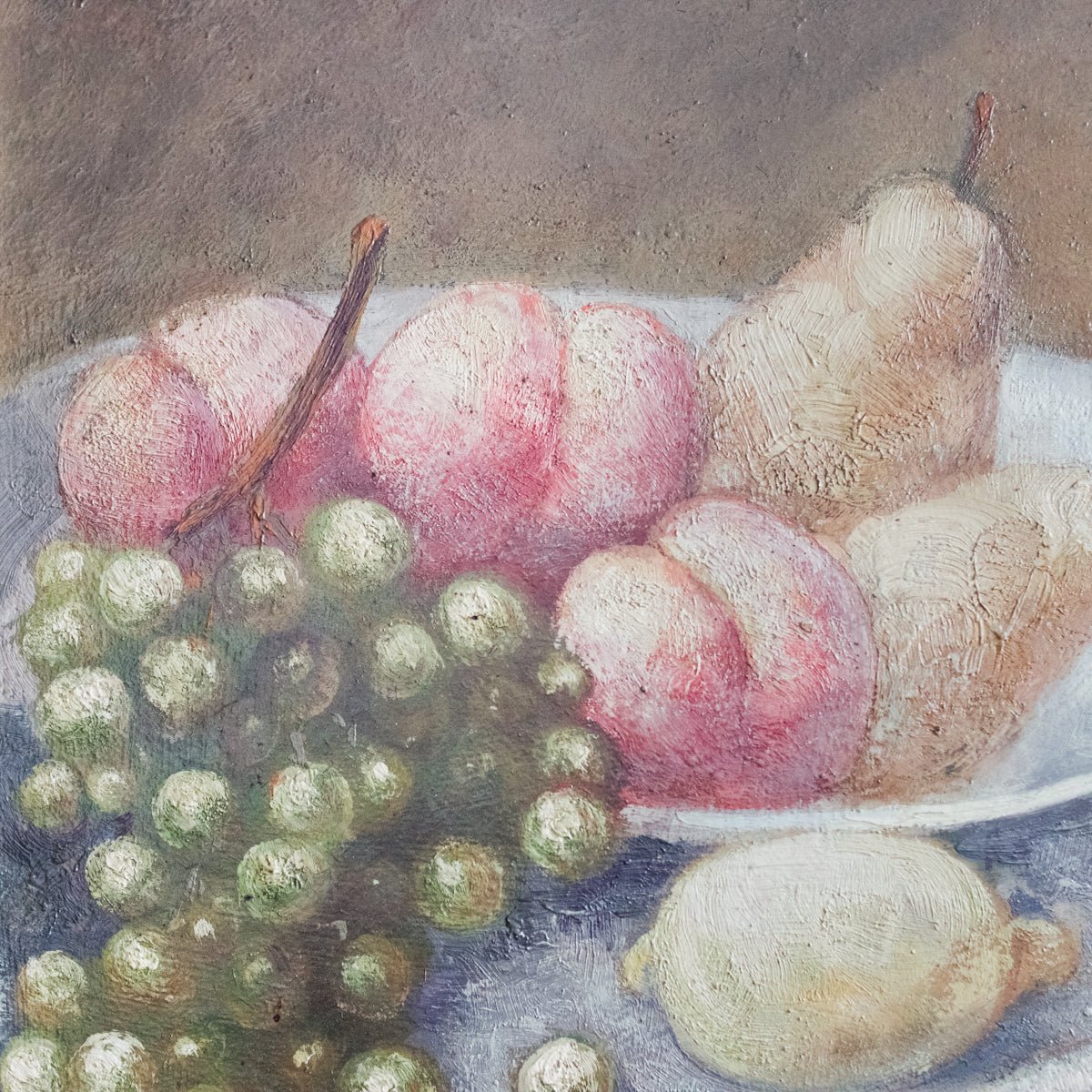 Still Life with Grapes and Pears Oil Painting - elsie green - art