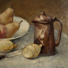 Still Life with Grapes and Pears Oil Painting | Landscape on Verso - elsie green - art