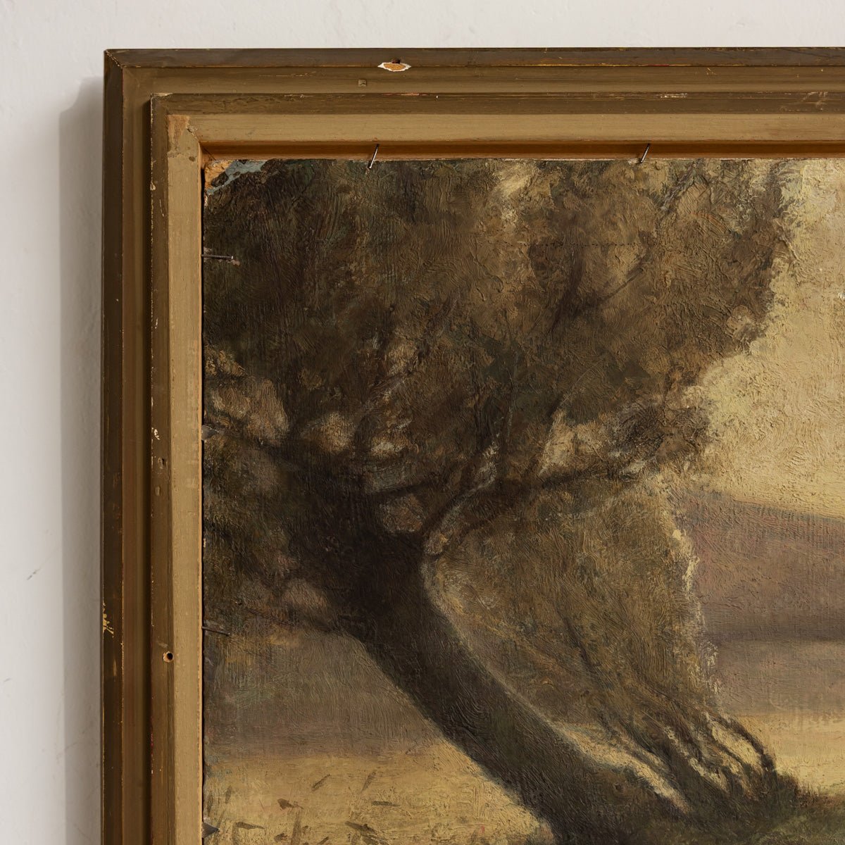 Still Life with Grapes and Pears Oil Painting | Landscape on Verso - elsie green - art
