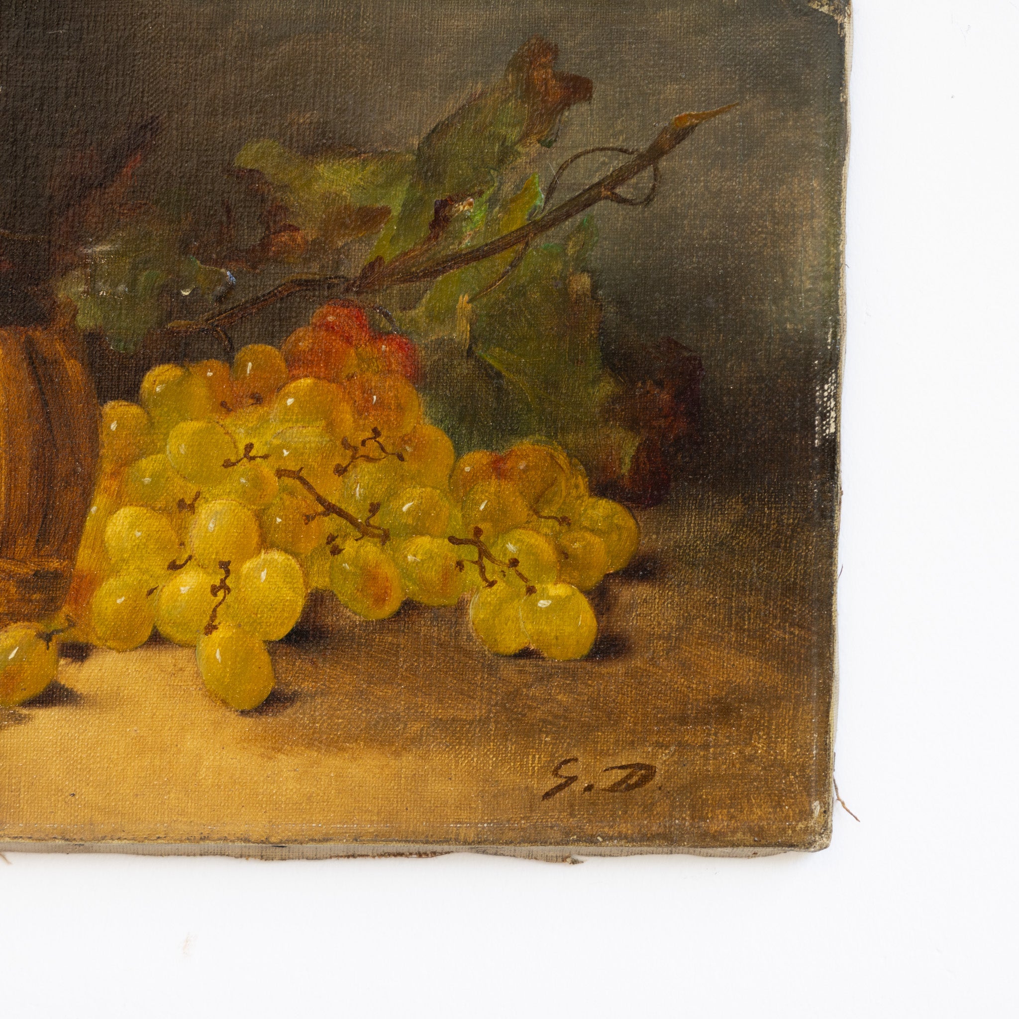 Still Life with Grapes Oil Painting - elsie green - art