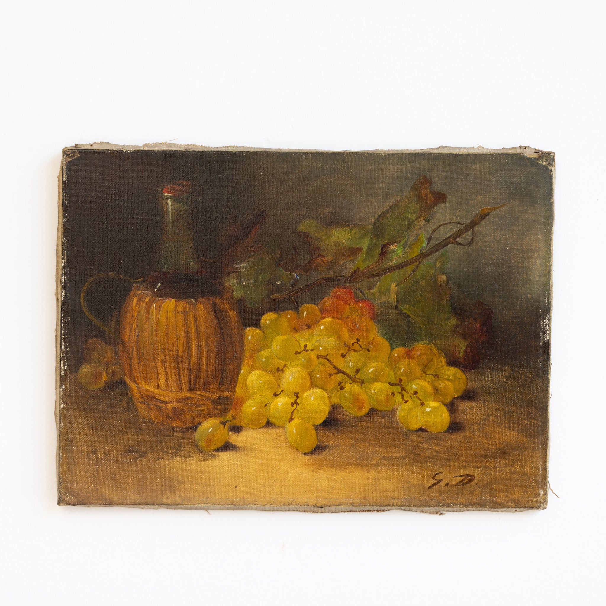 Still Life with Grapes Oil Painting - elsie green - art