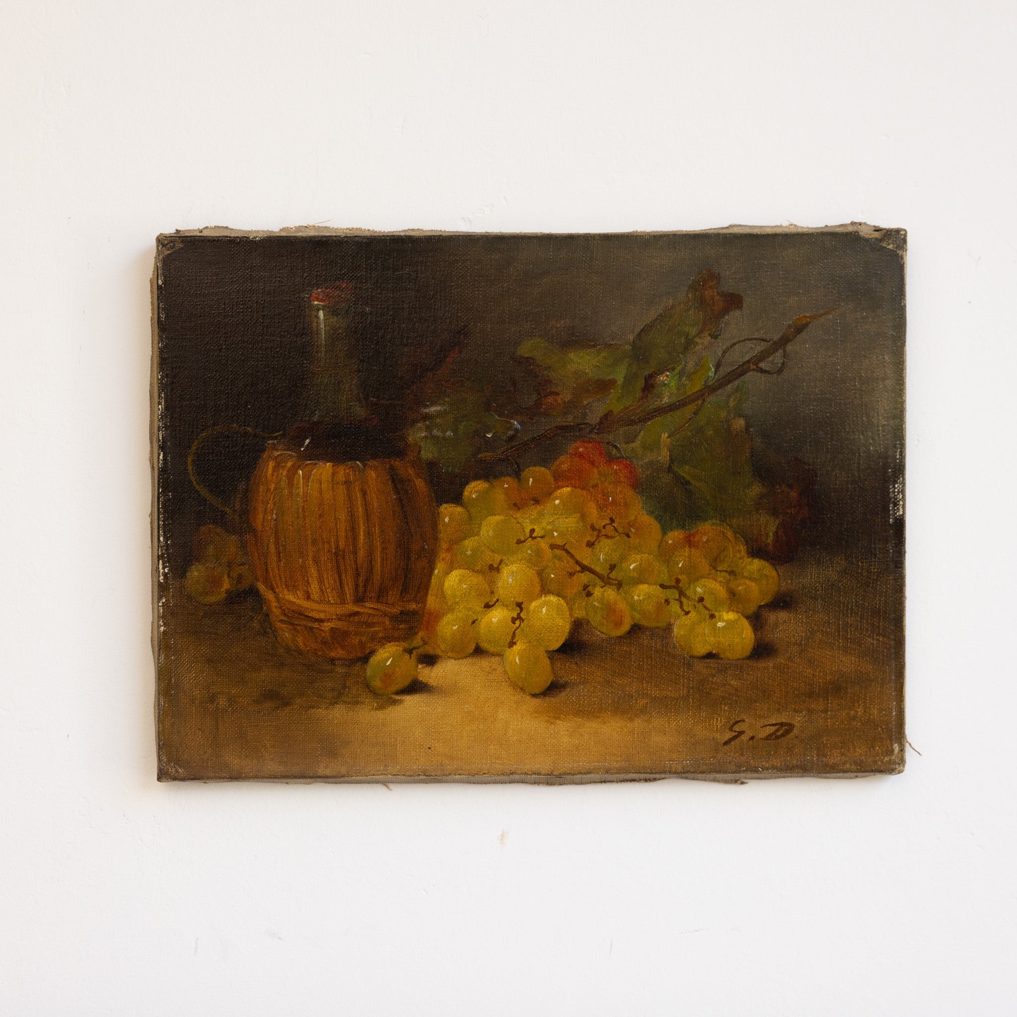 Still Life with Grapes Oil Painting - elsie green - art