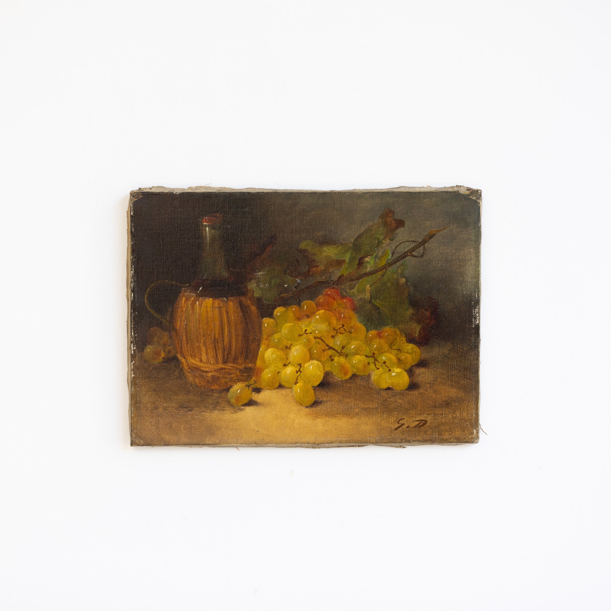 Still Life with Grapes Oil Painting - elsie green - art