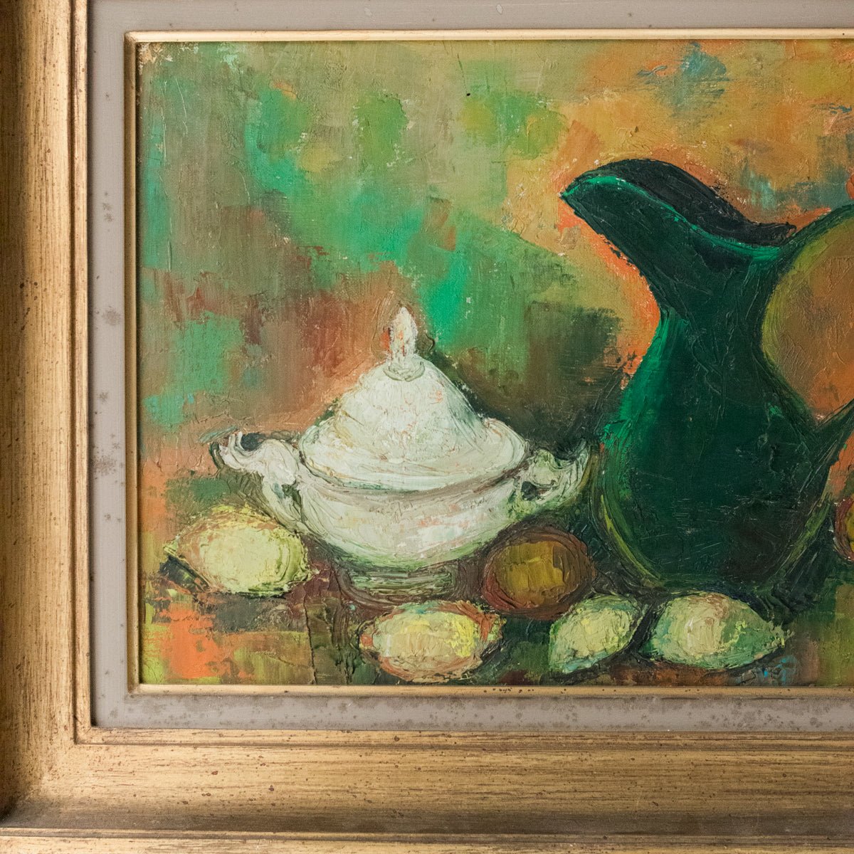 Still Life with Ironstone Tureen Oil Painting - elsie green - Art