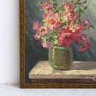 Still Life with Pink Flowers Oil Painting - elsie green - art