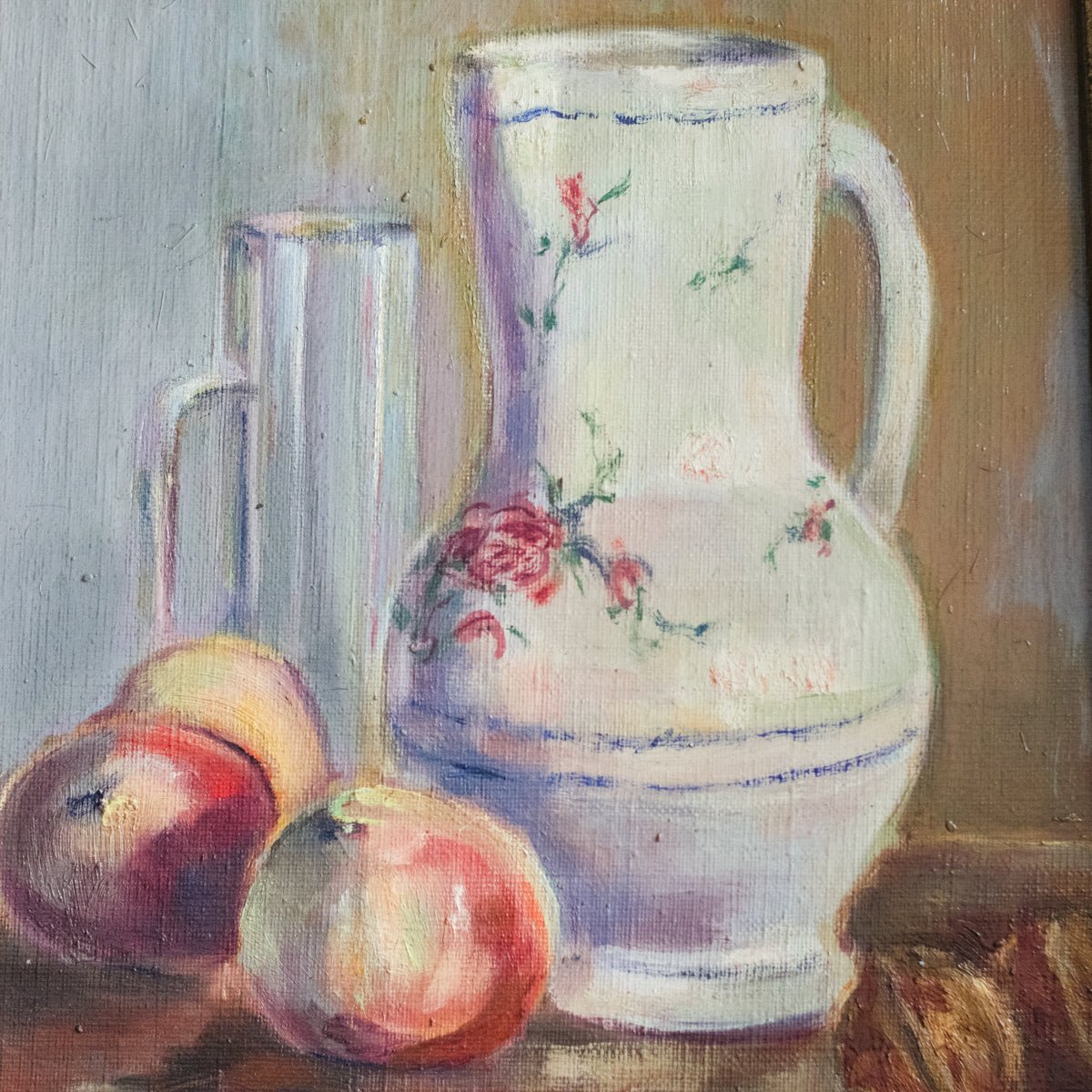 Still Life with Stone Fruit Oil Painting - elsie green - art