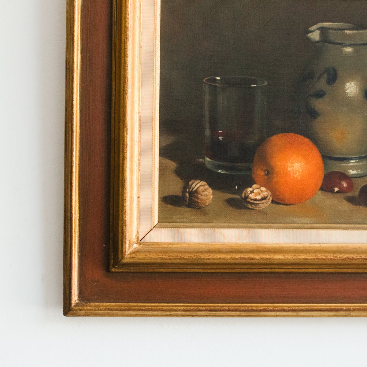 Still Life with Stoneware Pitcher Oil Painting - elsie green - art