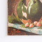 Still Life with Strawberries Oil Painting - elsie green - art