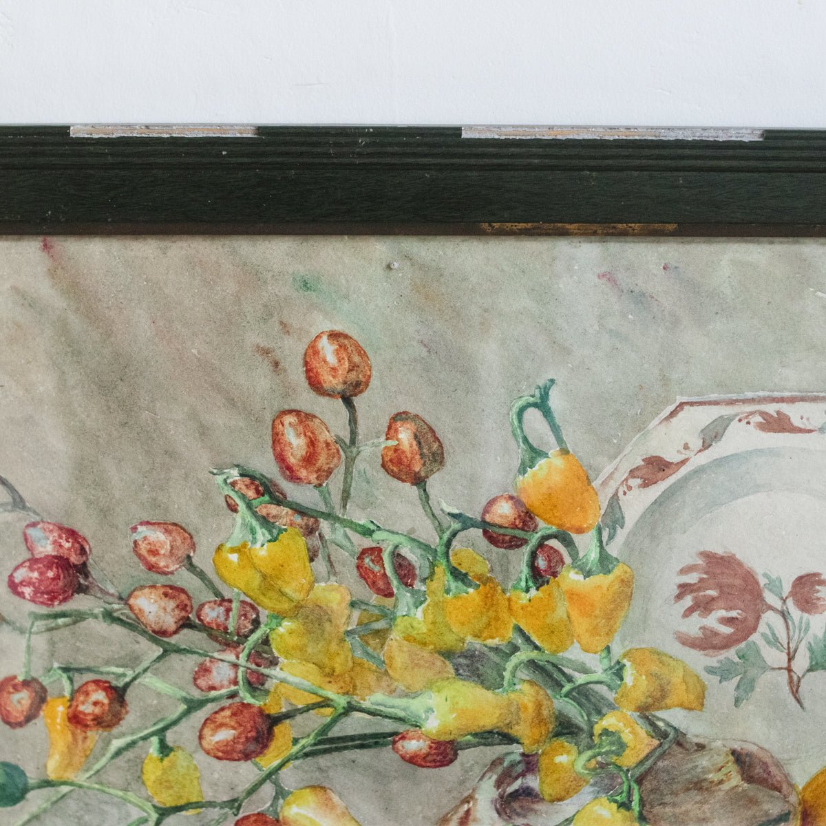 Still life with Tulips Watercolor Painting - elsie green - art
